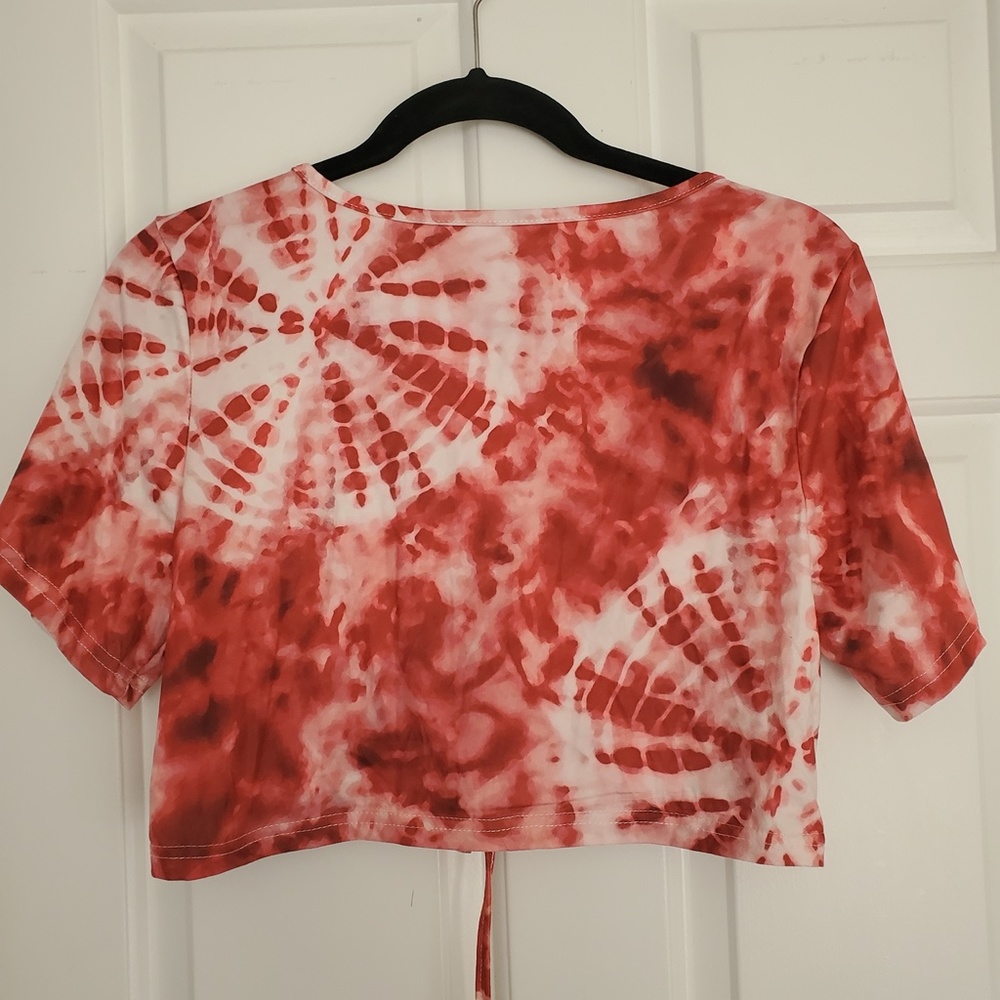 3for$25 Shein Curve 1XL crop top tie dye top blouse shirt - Picture 6 of 7